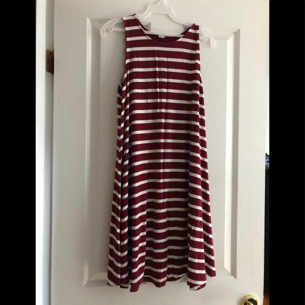 Sleeveless Printed Jersey Swing Dress